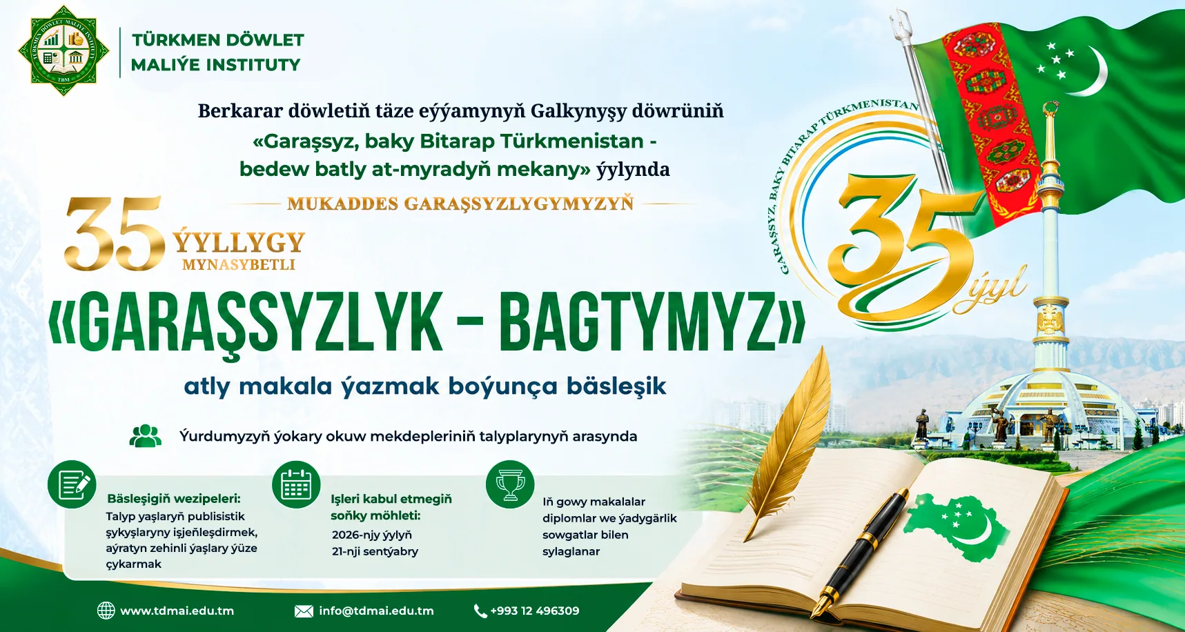 Garaşsyzlyk bagtymyz